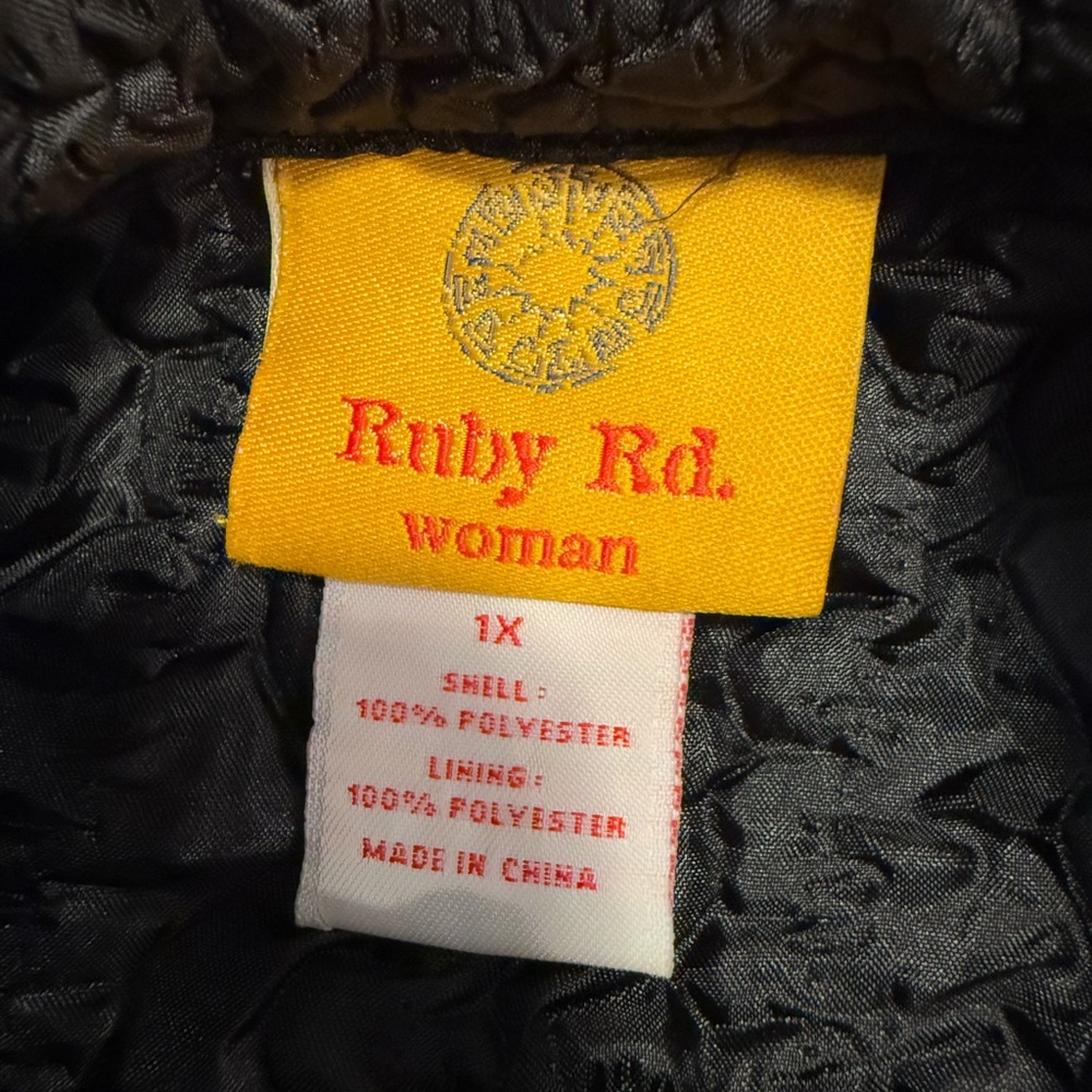 Ruby Rd. Crinkle texture multicolored zip up jack… - image 7